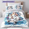 Biancheria da letto con motivo della Nazionale di Calcio Inglese, Set Copripiumino Federa Regalo di Compleanno per la Casa(1 * copripiumino + 2 * federa, senza nucleo)