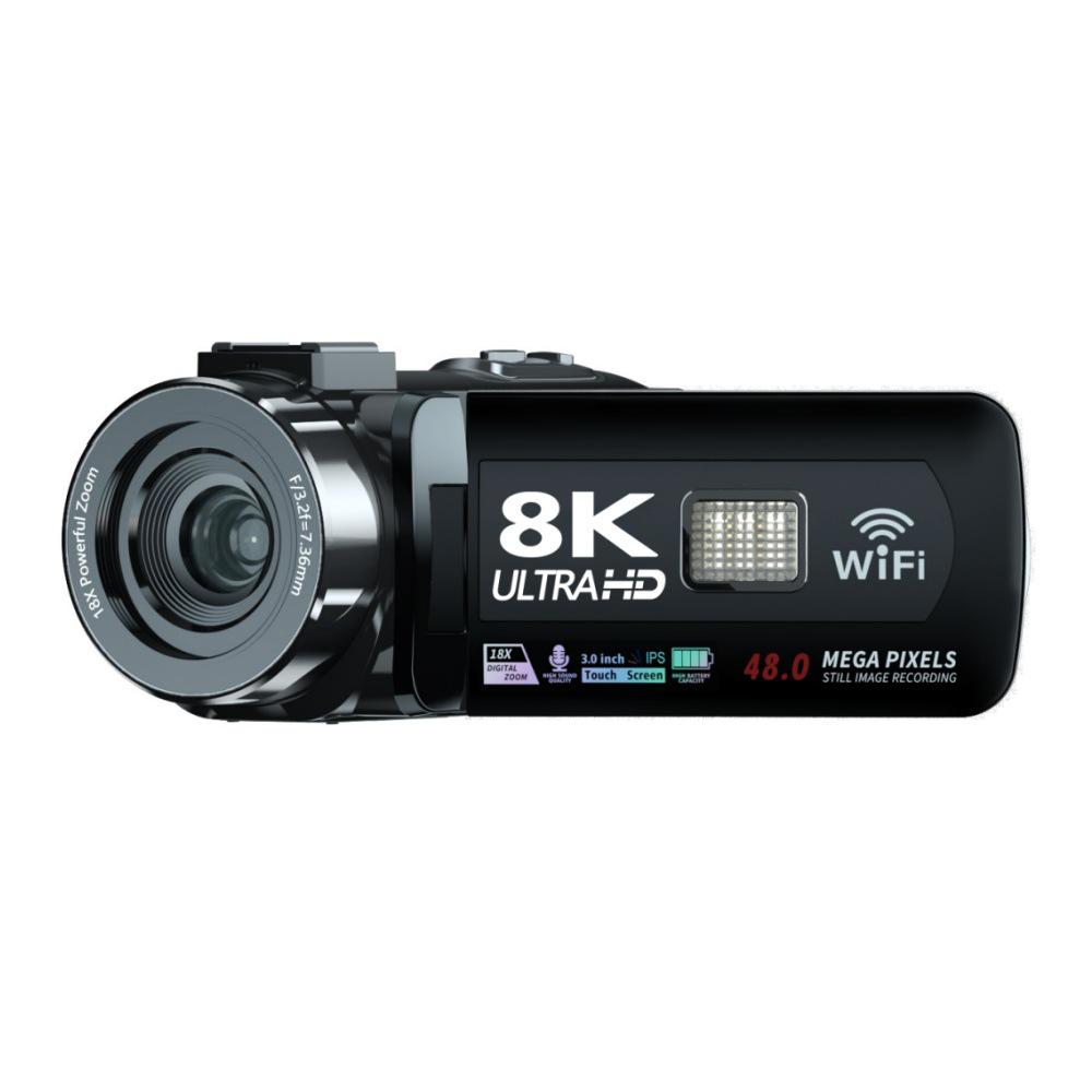 8K WiFi HD Touchscreen Camcorder for Automatic Recording, Travel, Weddings, and Vlogs