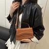 Small Size PU Leather Handbag Solid Color Crossbody Messenger Tote New Women's Shoulder Bag  Work