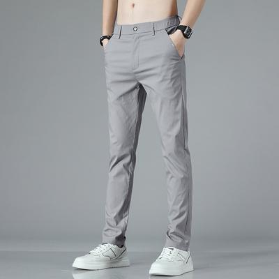 Pantalon fin d'été pour hommes nouveau pantalon décontracté ample droit long pour hommes haut de gamme pour hommes