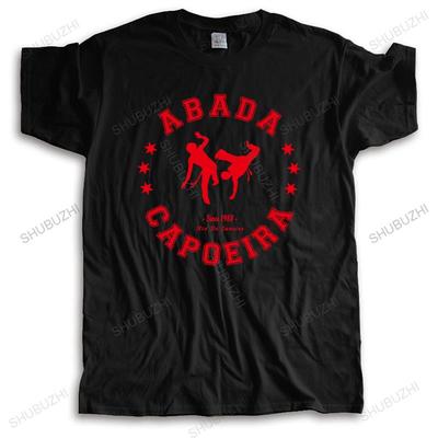 Męski markowy t-shirt z krótkim rękawem prezent dla mężczyzny topy ABADA CAPOEIRA unisex t-shirt dla nastolatków dla niego plus size teeshirt