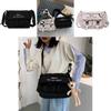 Trendy Casual Nylon Canvas Crossbody Bag For College Girls With Large Space