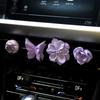 Retro Flower Car Air Outlet Aromatherapy Fancy Niche Style Camellia Car Vent Fragrant Stone Aroma Diffuser
