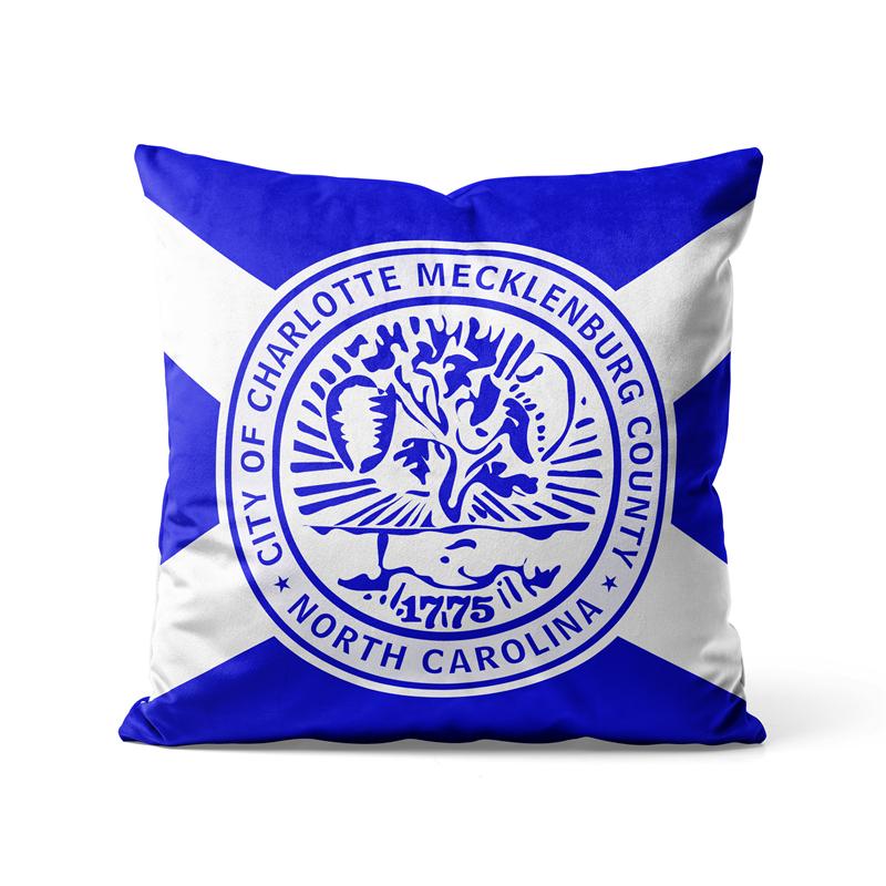 Gaslight Gatekeep Girlboss Blue Charlotte North Carolin Throw Pillow Covers Cushion Cases Pillowcases for Sofa Home 45cm x 45cm
