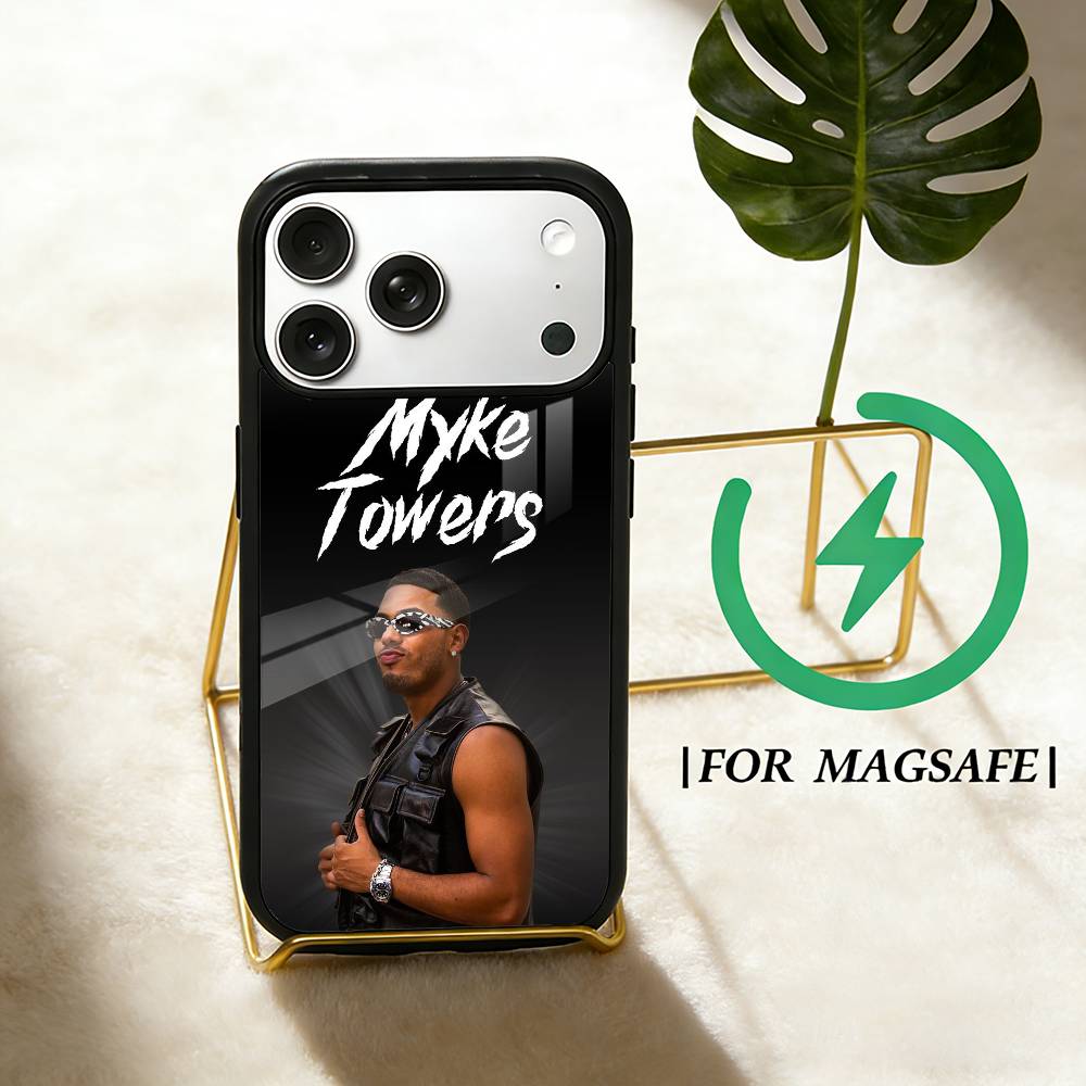 M-Myke Towers Ganga Phone Case For iPhone 17,16,15,14,13,12,Plus,Pro,Max for Magsafe Magnetic Wireless Charging