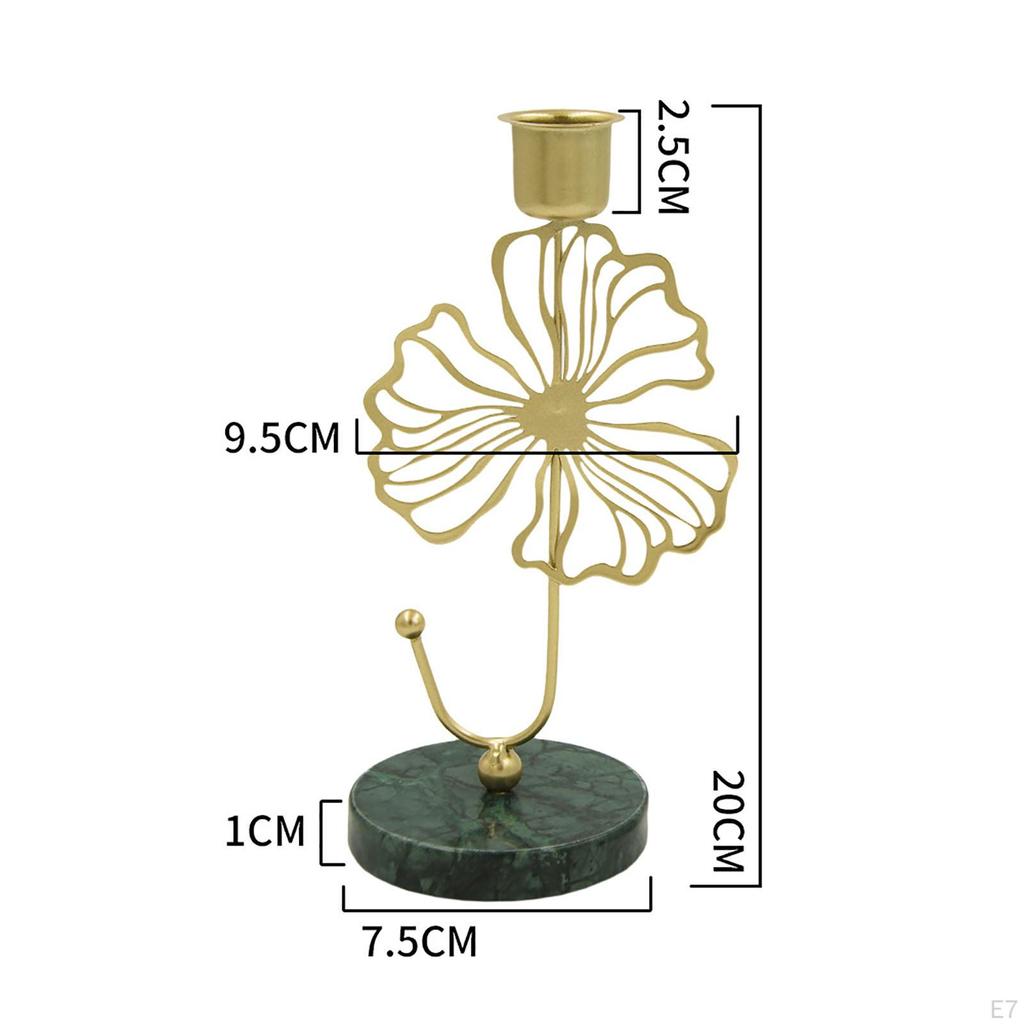 Candlestick Base Tealight Candelabras Mantel Taper Candles Holders for Prayer Home Room
