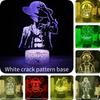 Piece One Luffy 3d Usb Night Light Remote Control Change Color 16 Lamp Colors