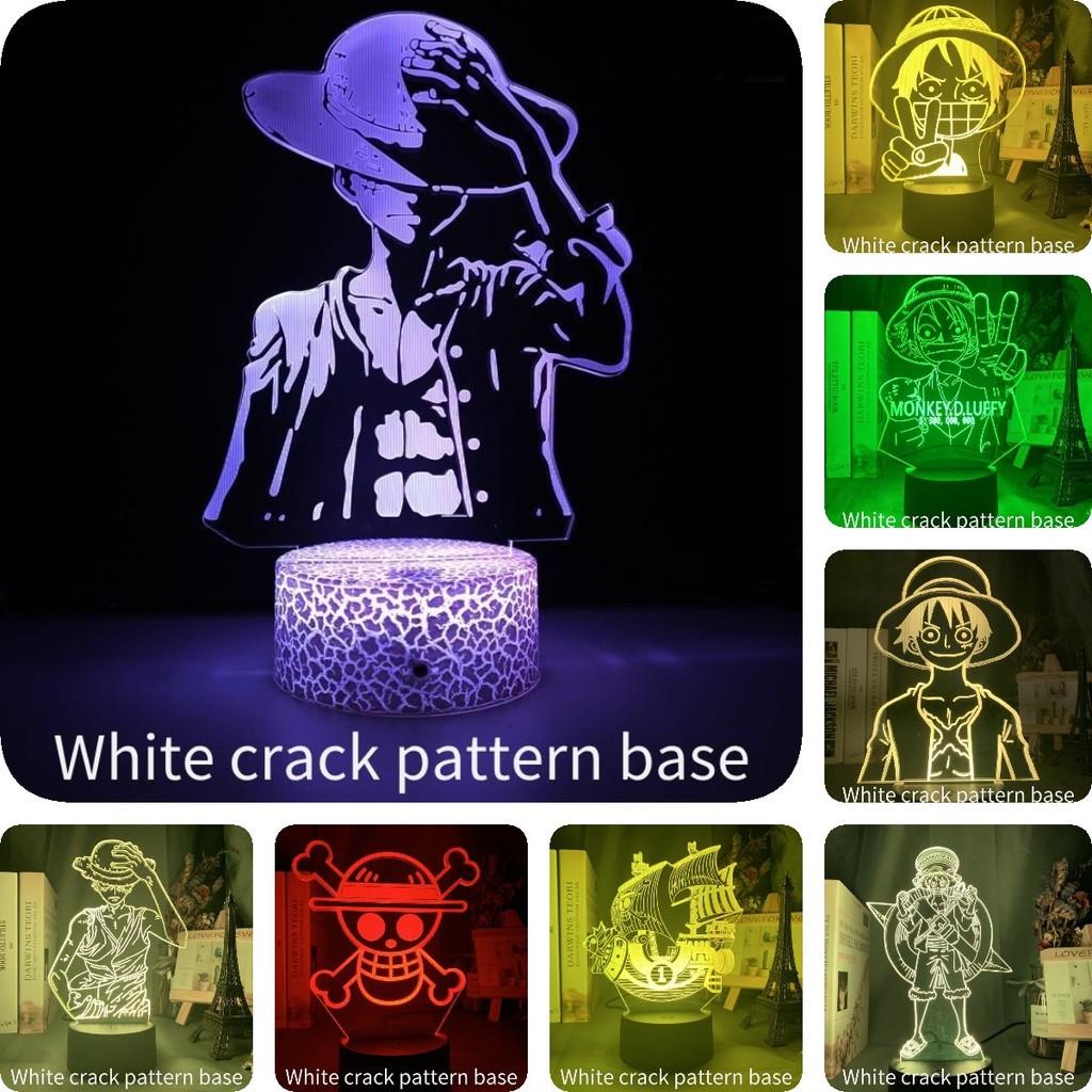 Piece One Luffy 3d Usb Night Light Remote Control Change Color 16 Lamp Colors