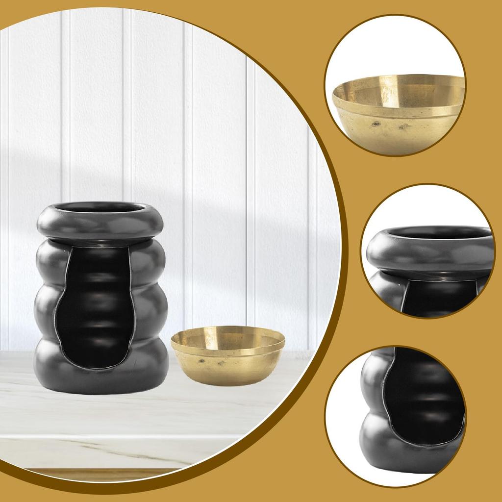 Essential Oil Burner Multipurpose Nordic Ornament Home Decor Lightweight Wax Melt Burner for Desktop Living Room SPA Party Home