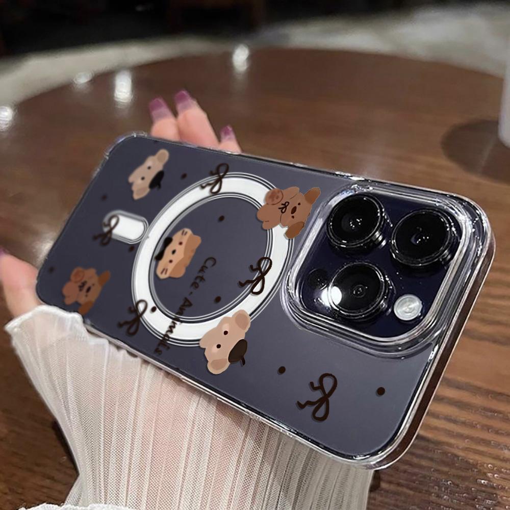 Magnetic Phone Case for iPhone 12 14 16 17 Pro 17 16 15 14 13 12 Pro Max  12 13 14 15  16 High Quality Shockproof Shell Full Protection Cute Style