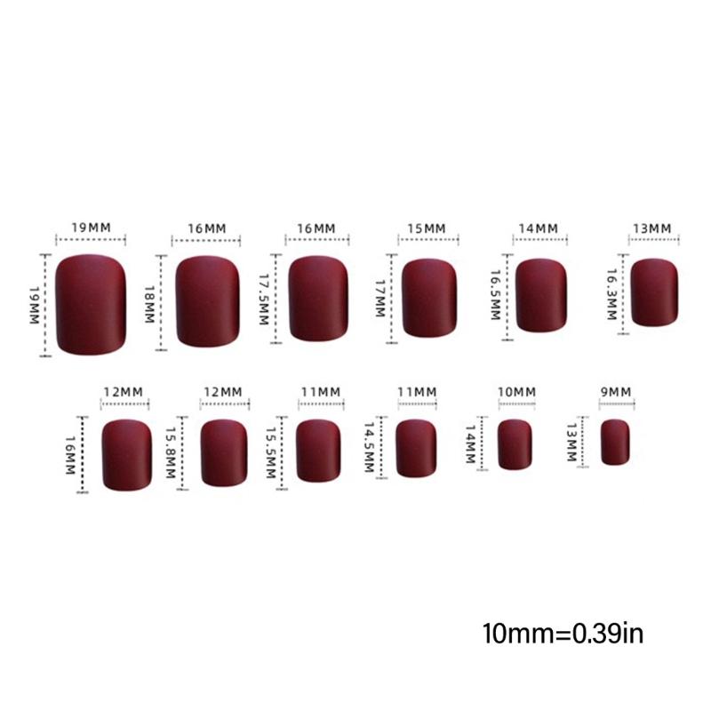 Press On Nail French Tip Nail Square Nail Tips Fake Nail Full Cover False Nail with Designs Artificial Acrylic Nail