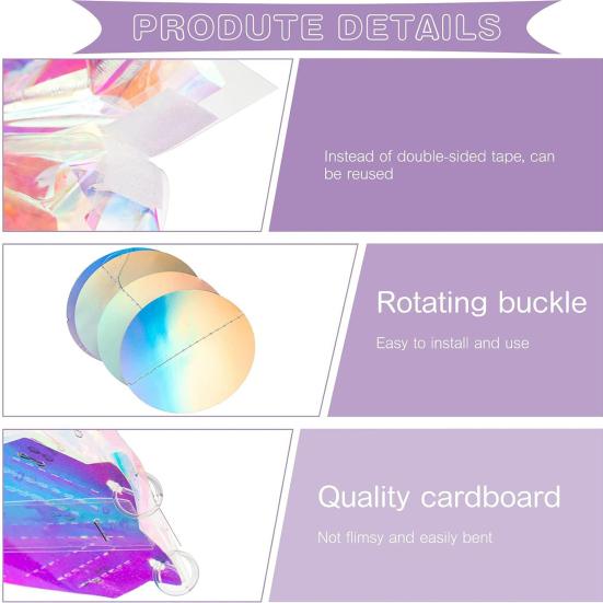 29 Pcs Iridescent Party Decorations Holographic Foil Fan Shiny Star Honeycomb Ball Hanging Swirls Decoration for Baby Shower Mermaid Themed Birthday