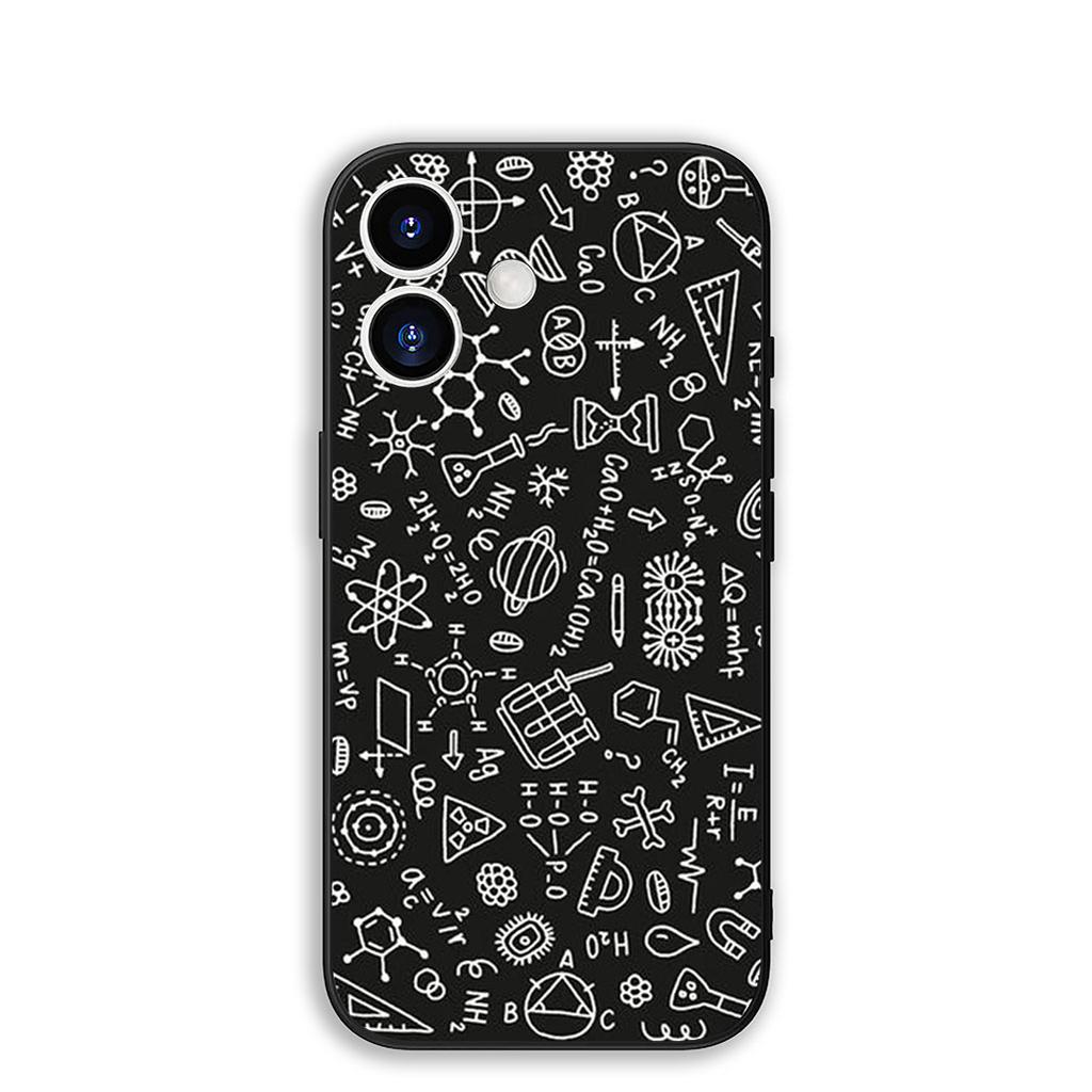 Cover for Apple iPhone 16 15 14 11 Pro Max 6 7 8 Plus + SE2 SE3 SE 2022 2020 8+ Phone Case Chemistry Science Chemical Maths