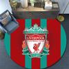 Liverpool Football Club2 Runde Teppich, Teppich für Wohnzimmer Schlafzimmer Sofa Spielzimmer Dekor, Rutschfeste Bodenmatte