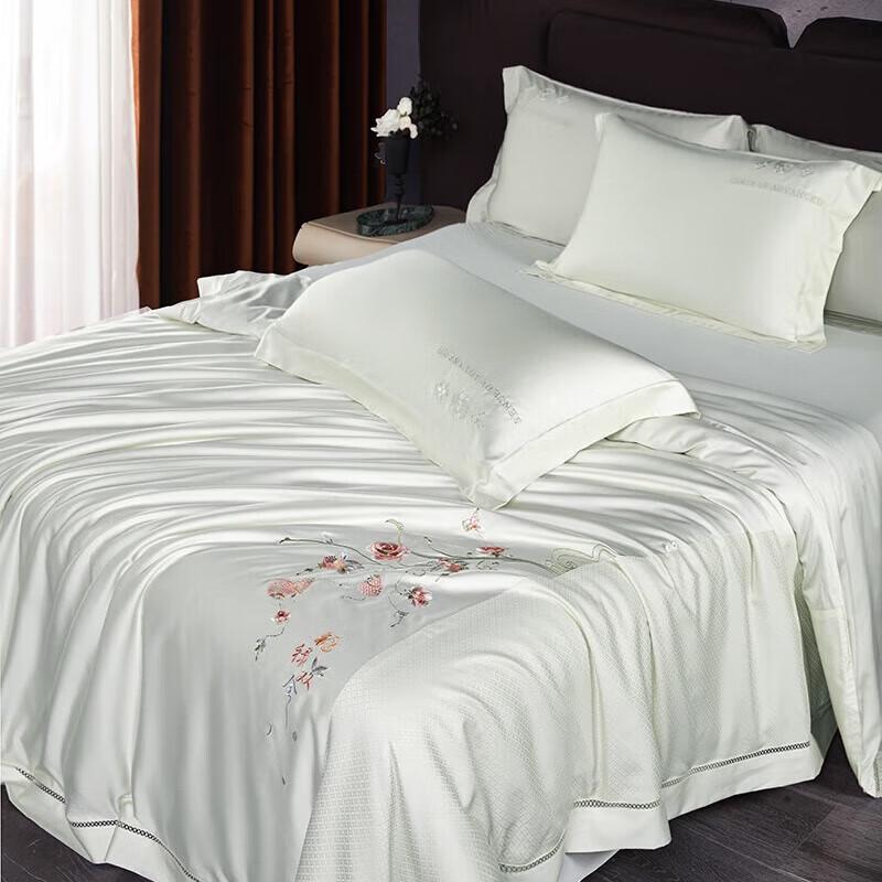 Begaman 100S Satin Mulberry Silk Quilt with Suzhou Embroidery