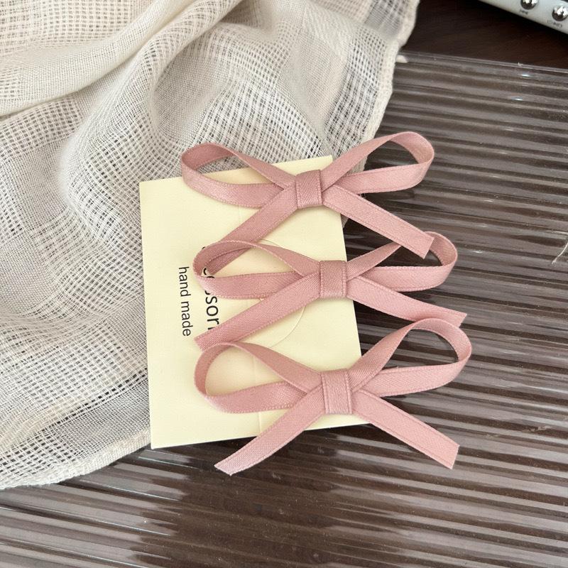 3pcs/set Girls' Sweet Bowknot Hair Clips Baby Lovely Hairpins Ribbon Bow Headwear Sweet Cute Grab Clips Barrettes