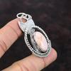 Hänge i rosa opal 925 sterlingsilverhänge Hänge med naturlig ädelsten Handgjort hänge Smycke i rosa opal Gåva till henne Senaste designhänget