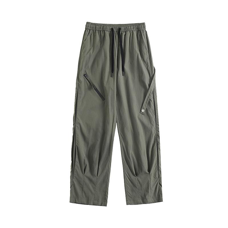 Spring and Autumn New Charge Pants Men's Straight Loose Overalls Wide Leg Sports Casual Long Pants
