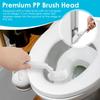 4.5L White Bathroom Trash Can with Toilet Brush Large Capacity Self Sealing Slim Bin Narrow Garbage Can Bathroom Accessories