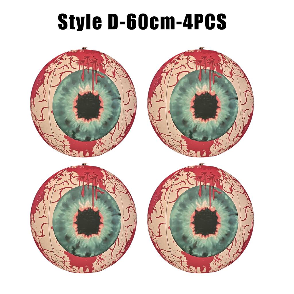 Giant LED Inflatable Eyeball Remote Color Change Halloween Pumpkin Ball Garden Decor Xmas Light Sphere Weather Resistant Display