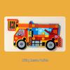 Kids' 3D Wooden Engineering Vehicle Puzzle & Matching Board Toy