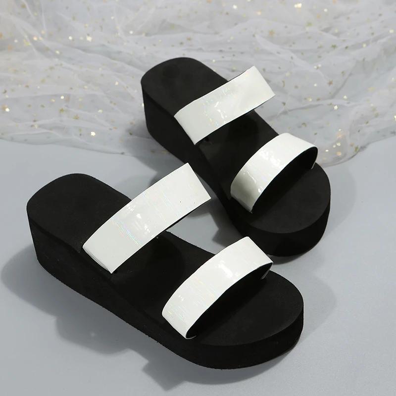 Fashion Slippers Summer Shoes Women Platform Sandals Wedges Beach Home Slippers Women Flip Flops Memory Foam Slippers Sandalias De Mujer