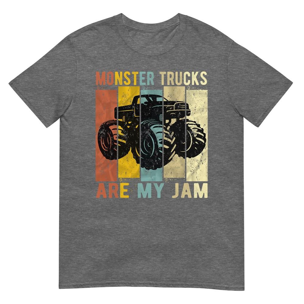 Monster Trucks Are My Jam Vintage Retro Monster Truck Tshirt Small