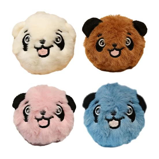 Brinquedo de Bola que Faz Barulho para Cachorro Pelúcia Bola de Borracha Saltitante Brinquedo de Mastigar para Cachorro Brinquedo Interativo para Filhotes Dentição para Cães Pequenos e Médios