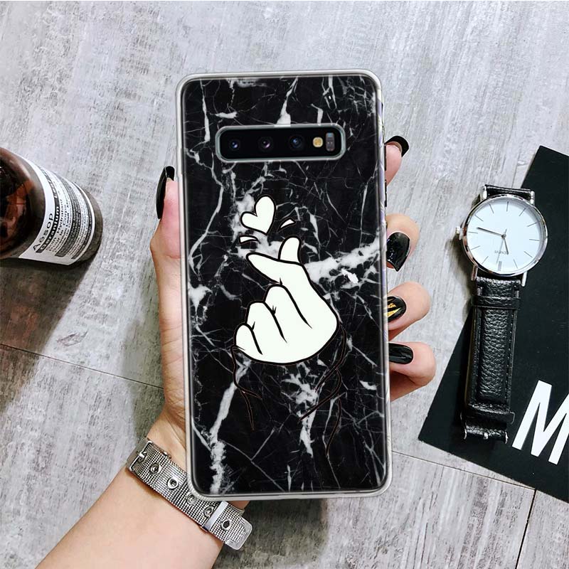 

Black White Love You Self Kpop Phone Case For Samsung Galaxy S26 S25 Edge S24 S23 FE S22 Ultra S21 Plus S20 + Fundas Cover Coque Samsung S20 Ultra