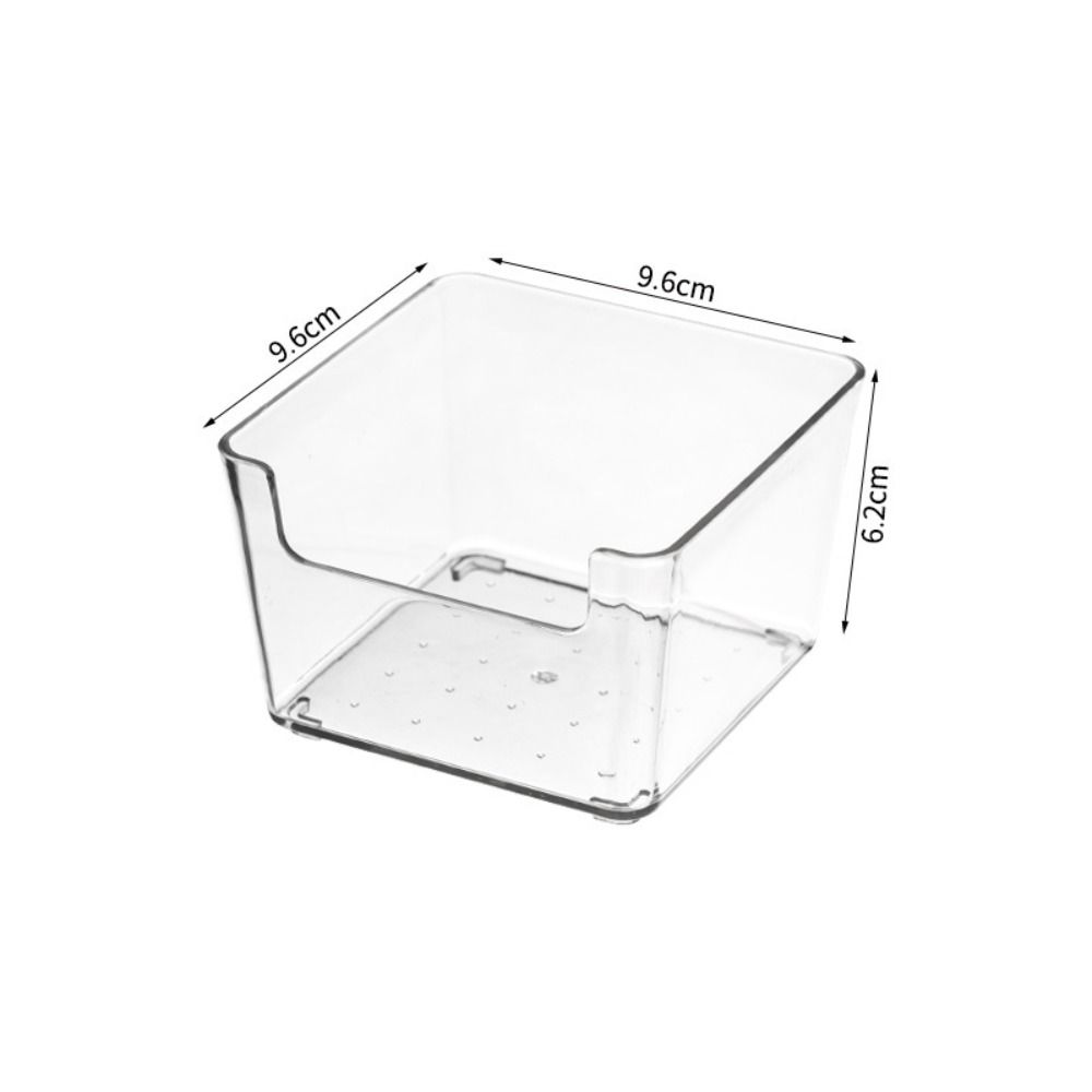 Chic Acrylic Note Holder Transparent Desk Organizer INS Clear Note Box  Office
