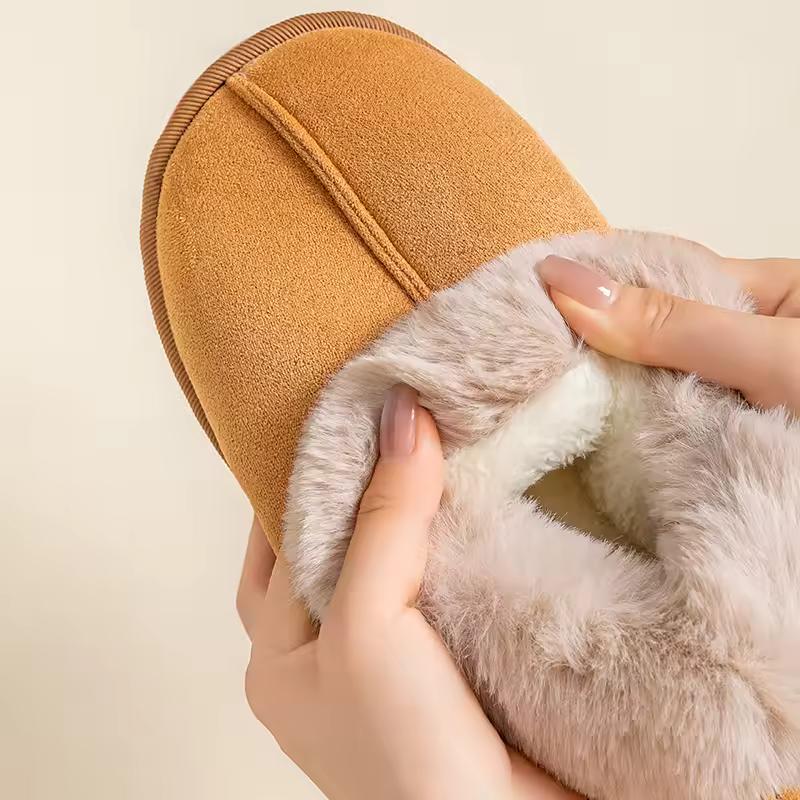 Winter Women Shoes Snow Boots Fluffy Plush Faux Fur Soft Slippers Outdoor Indoor Comfortable Warm Home Men's Shoes