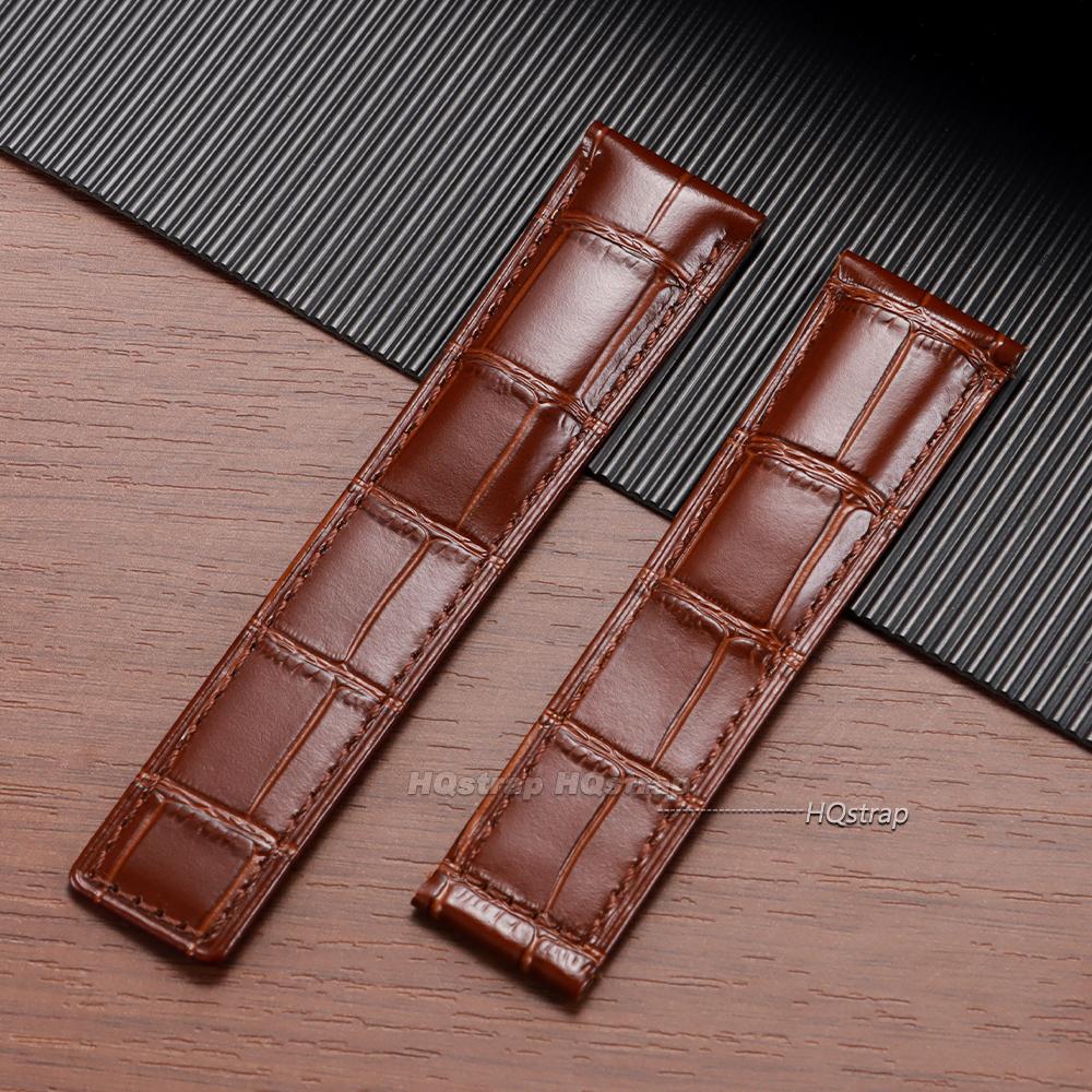 20mm 22mm 24mm dla TAG Heuer Skórzany Pasek do Zegarka Niebieski Brązowy Czarny Czerwony Bransoleta Skóra Bydlęca Damski Męski Pasek do Zegarka Akcesoria