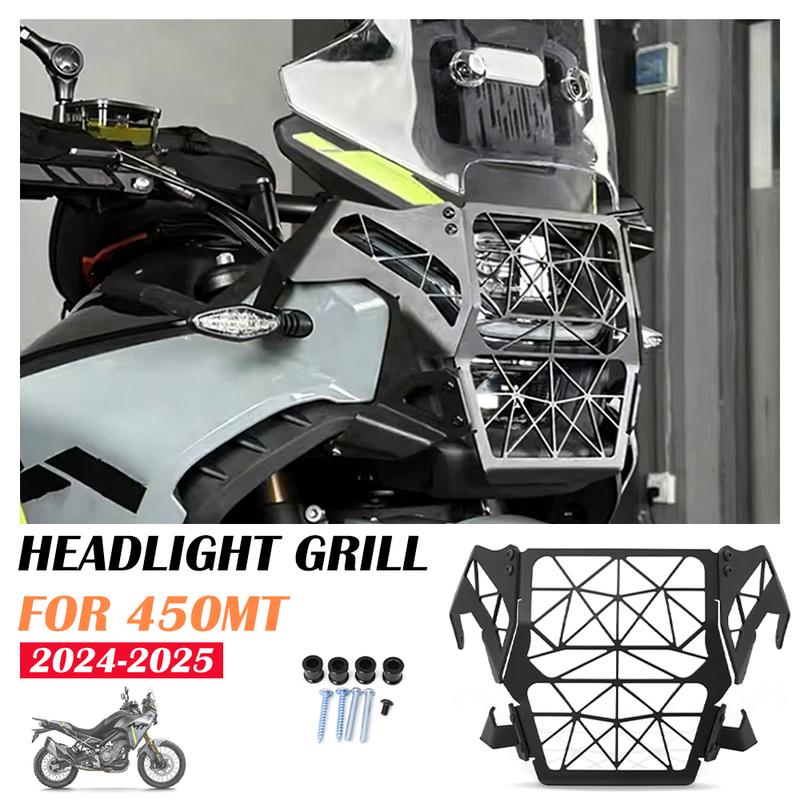 New Motorcycle Headlight Protector Grille Guard Cover Protection Grill Cover For CFMOTO 450MT CF MOTO 450 MT MT450 2024 2025 26