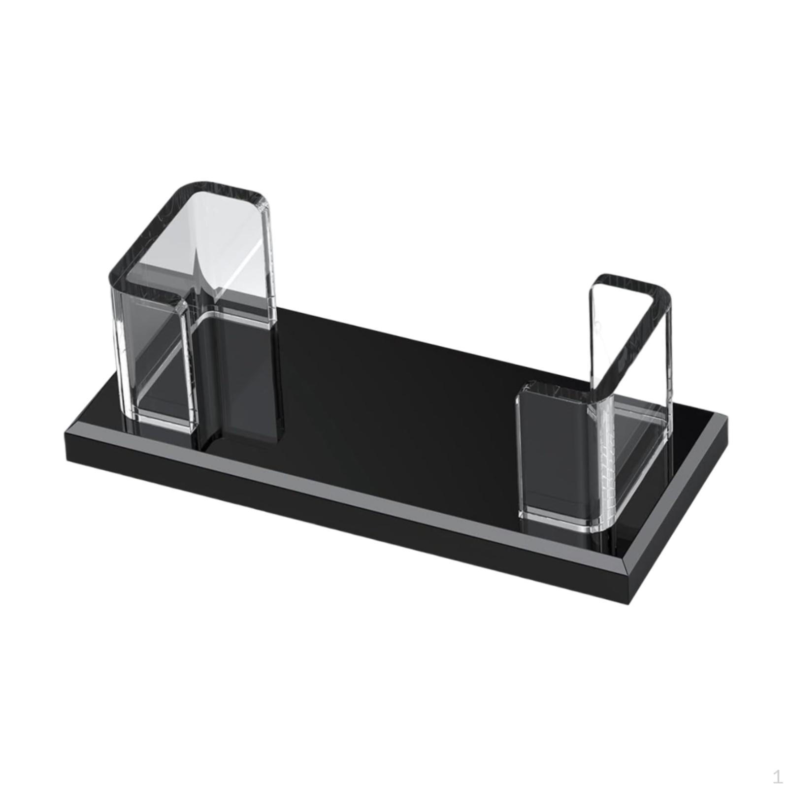 

Подставка для визиток Подставка для демонстрации имени Контейнер Акриловый настольный органайзер Вместимость: 60 карт для