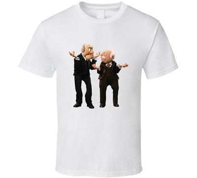 Statler And Waldorf Tee Muppets Puppets Cute Face TV Show Funny T Shirt Gift New
