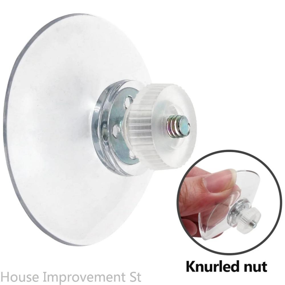 5PCS Plastic Sucker Pad Holder 25/32/41/53 Mm with Screw Clear PVC Sucker Pads Extra Strong Suction Cup Glass Suction Holder