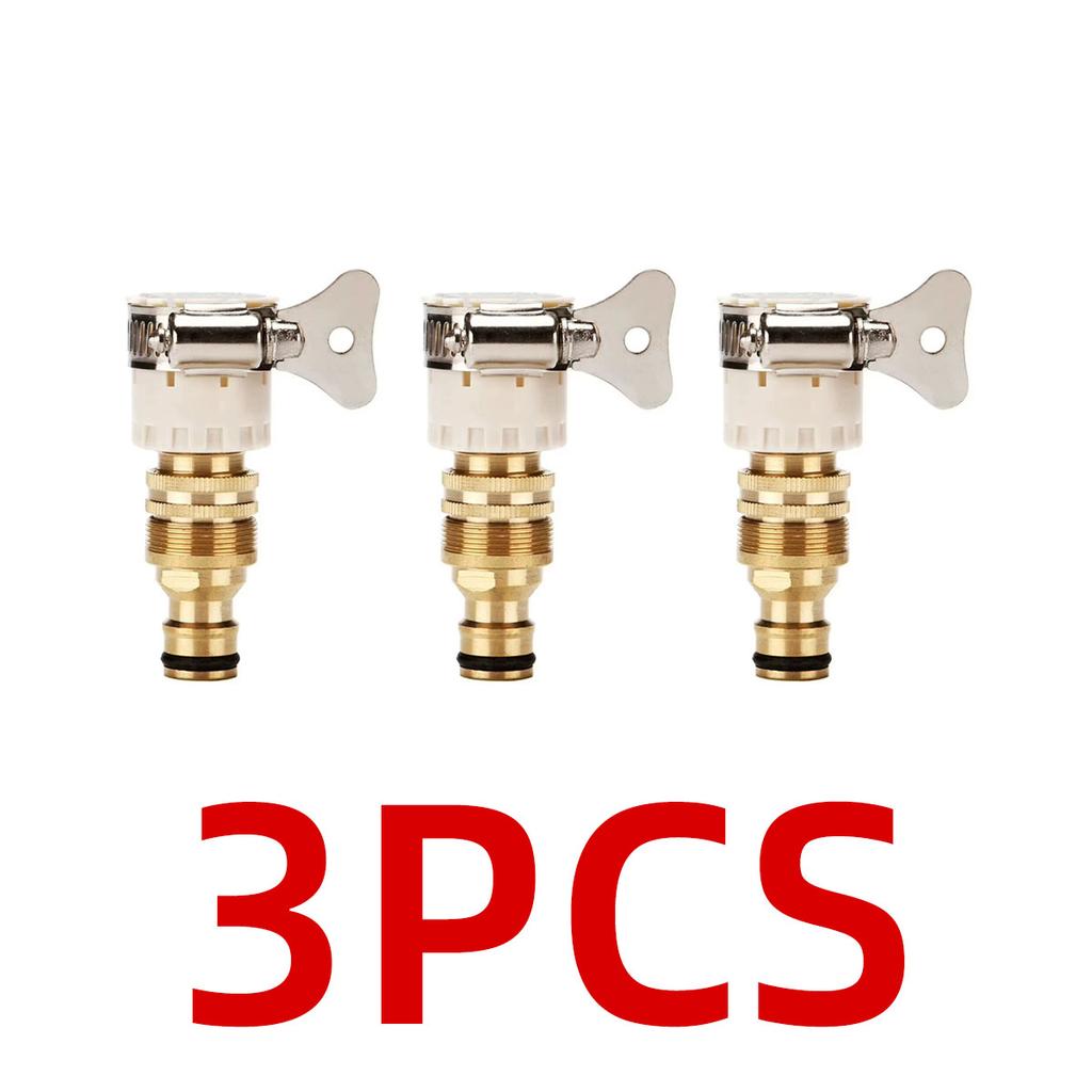 1/10PCS Three In One Faucet Connector Multifunctional Durable Corrosion-Resistant Joint Home Garden Pipeline Tool Accessory