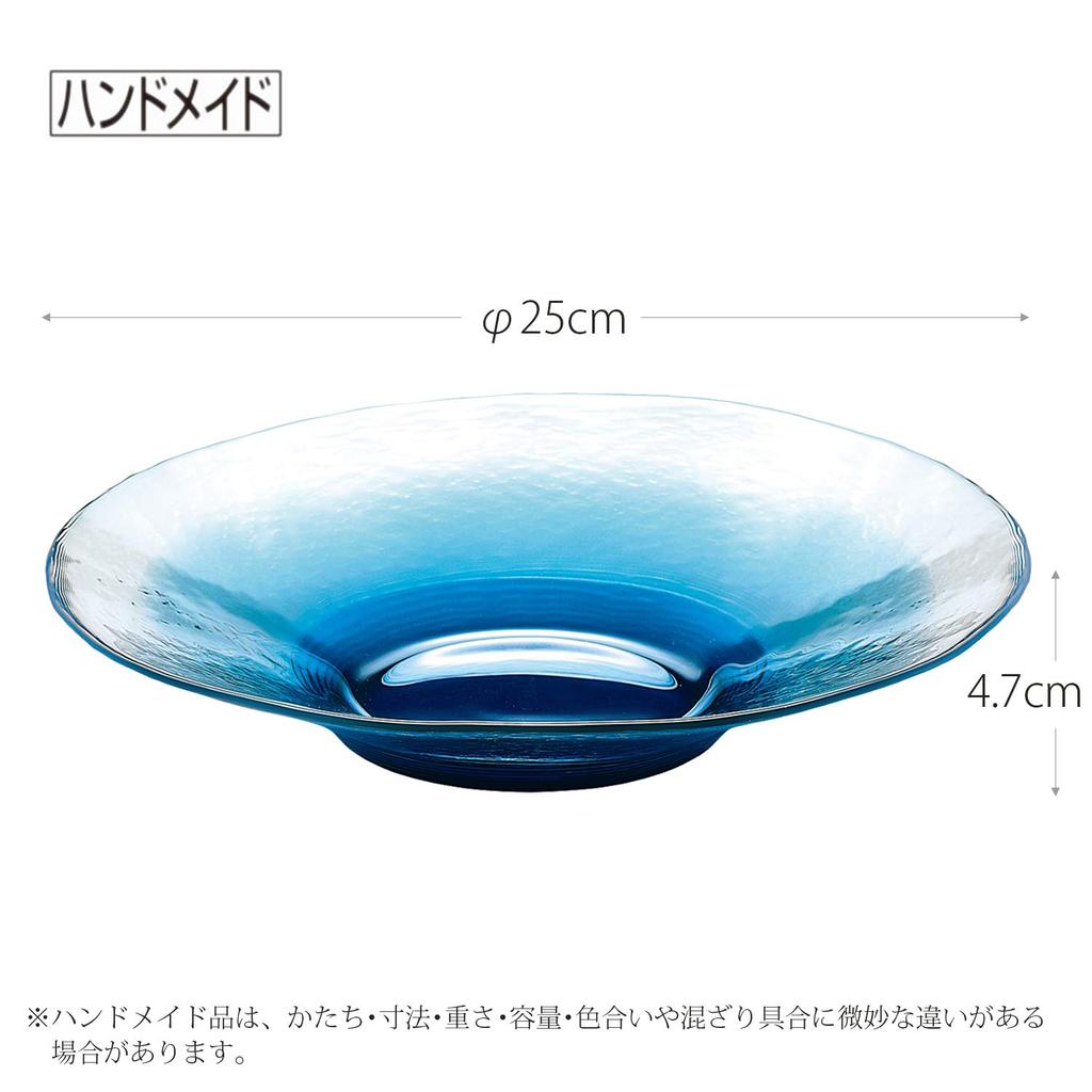 Toyo Sasaki Glass FUTAE Lid Bowl 250 Made In Japan Large Plate Round Plate Dish Glass Plate Tableware 46056WSHB