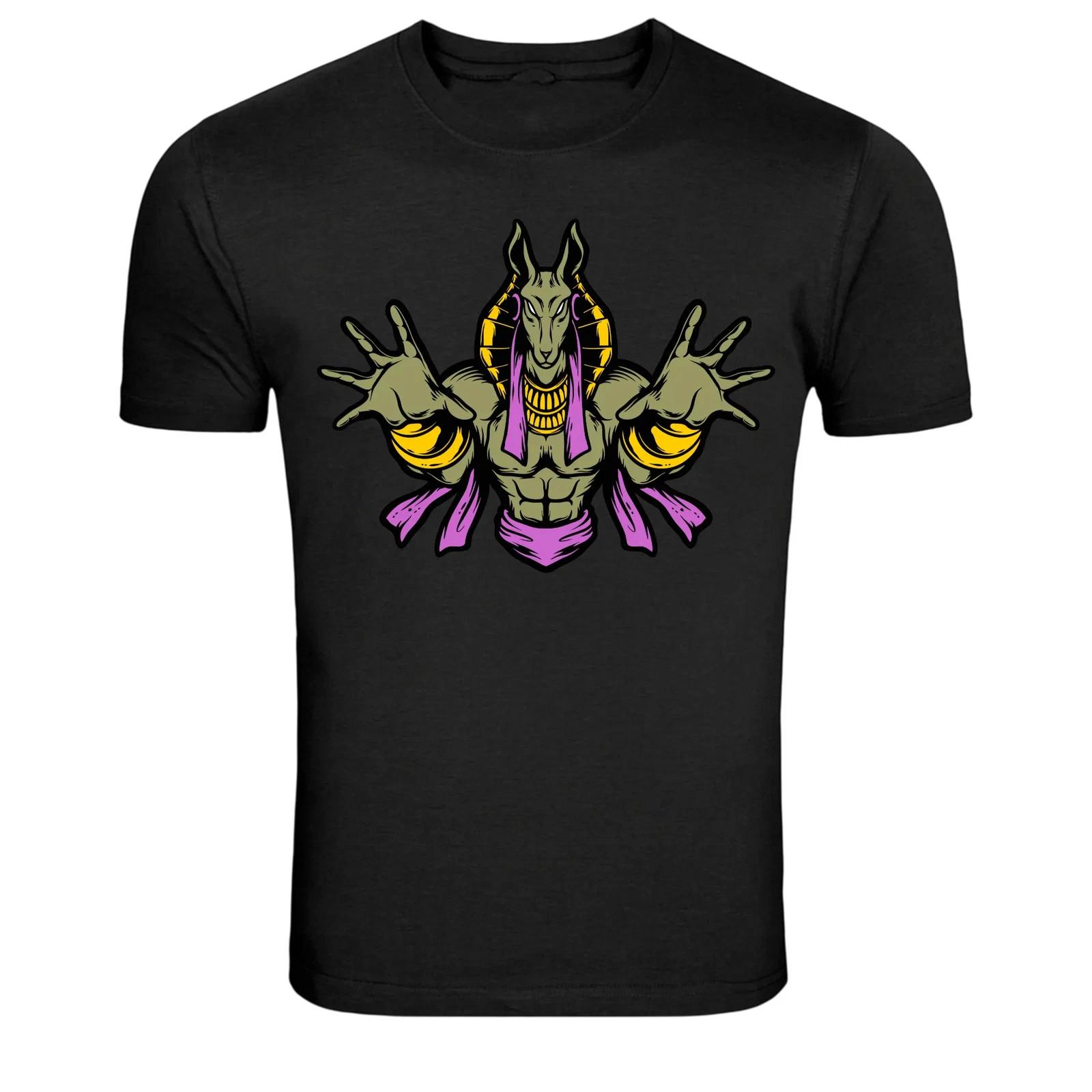 Anubis Egyptian God Dark Mythology Graphic T-Shirt XL