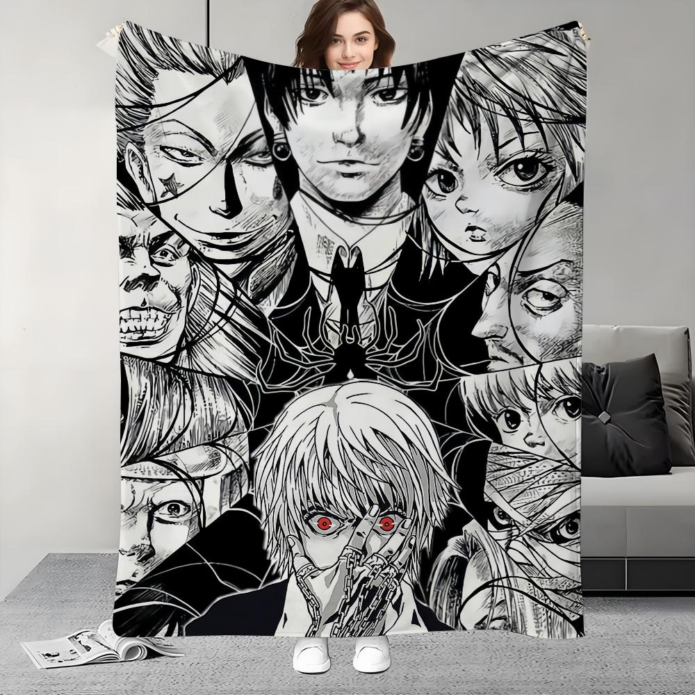 Anime Hunter X Hunter Blanket Design Lightweight  For Dorms, Naps, Living Room, Office,Sofa,All-Season