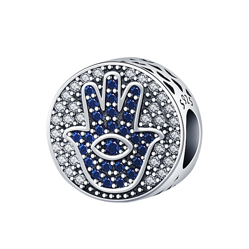 Newcopper Sparkling Zircon Devil'S Eye Horus' Eye Best Wishes Lucky Charms Beads Fit Pan Original Bracelets Diy Jewelry