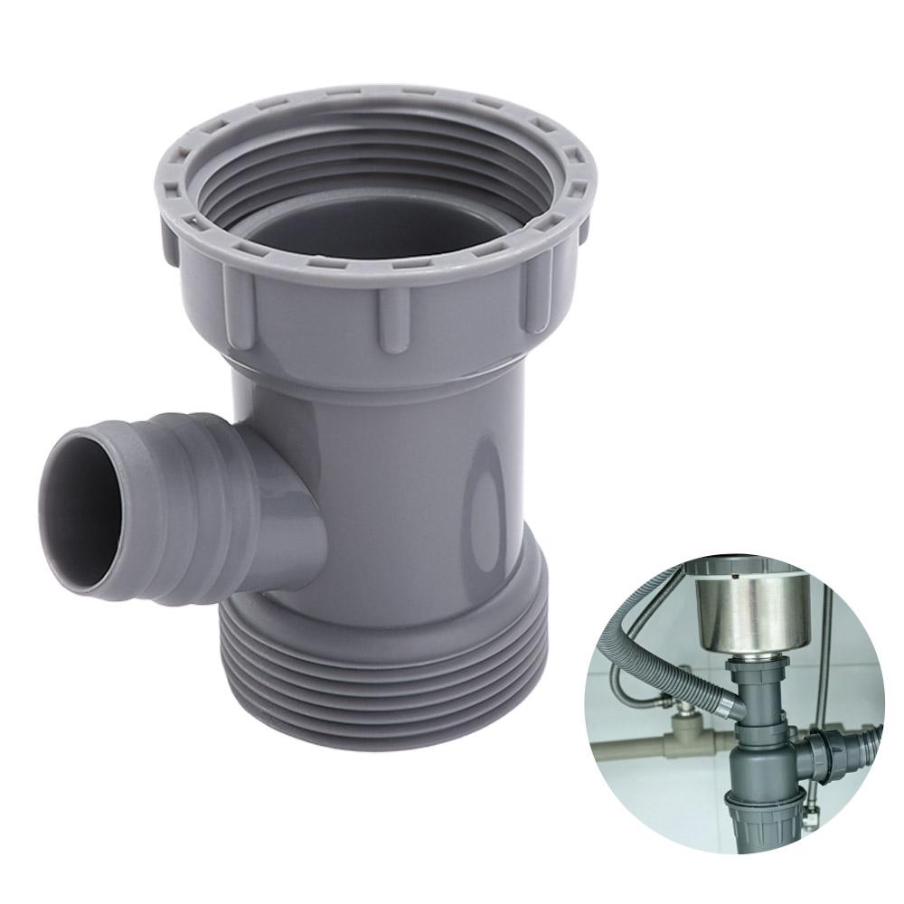 Simple Sewer Branch Connector Y-shaped Kitchen Drain Pipe Adapter Sink Drainpipe Adapter Bathroom