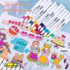 Children's Waterproof Quick-Drying Washable Acrylic Marker Pen Set for Graffiti and School Use