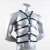 Belt Harness Men Lingerie Gothic Punk Exotic Tanks Leather Arm Caged Body Chest Muscle Harness Costume Belt with Metal O Rings
