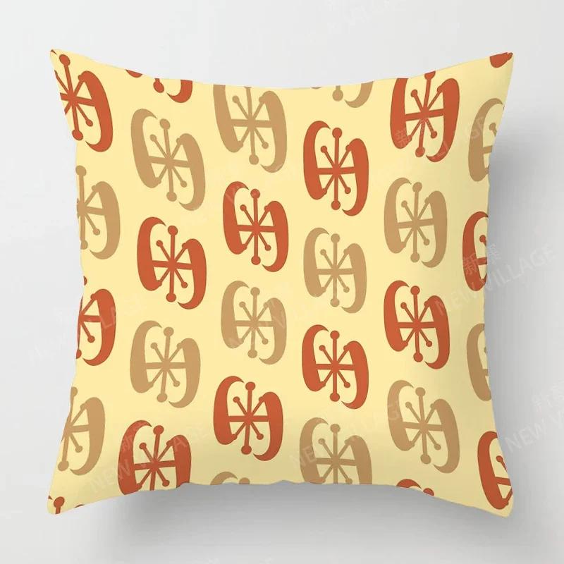 Nordic Fall Home Decor Autumn Throw Pillow Case Sofa Cushion Cover Modern 45x45cm 45*45 50x50 60x60cm 40*40 40x40 Geometry 60*60