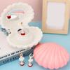 Cute Dancing Girl Music Box With Mirror Jewelry Box Creative Shell Rotating Music Box  Desktop