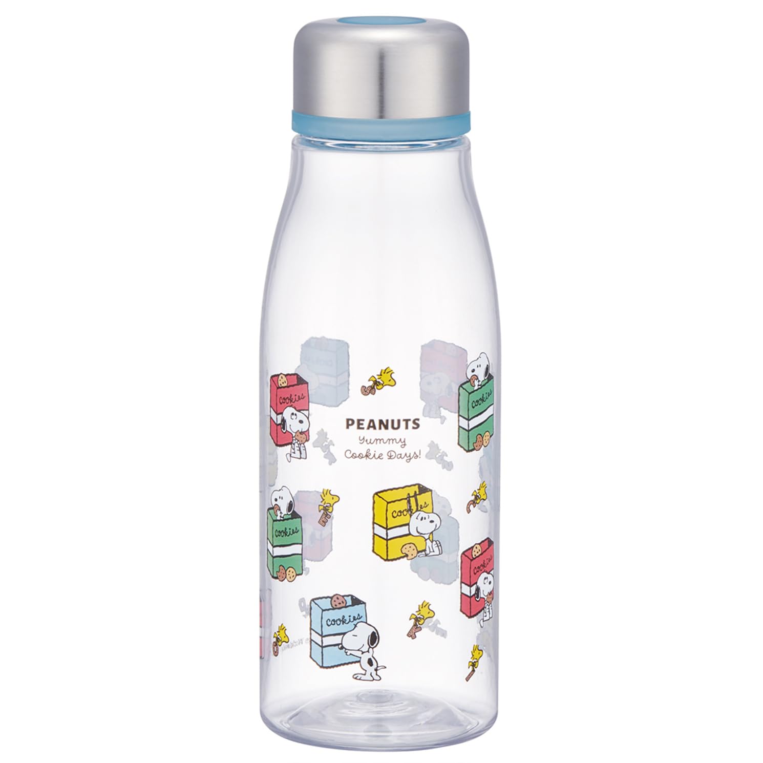 Skater Water Bottle 500ml with Tea Snoopy Cookie Design Direct-Drink Strainer, PTY5-A