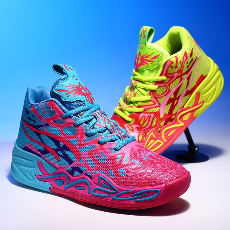 Mandarin Duck Basketball Shoes Three-ball 4th Generation Students Actual Combat Lightweight Men's and Women's Sports Shoes Amazon Xiyin Sports Shoes