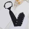 Uniform Pre Tied Tie for Girls Senior School Lady Uniform Pre-tied Tie Elegant Look for Business and Office Use