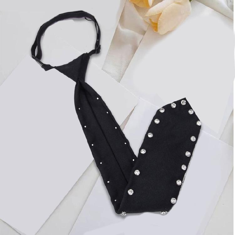 Uniform Pre Tied Tie for Girls Senior School Lady Uniform Pre-tied Tie Elegant Look for Business and Office Use